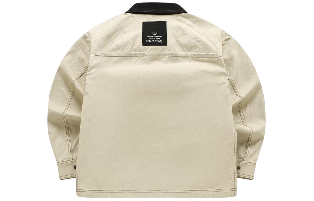 Lookbook FILA FUSION 拼色多袋工装外套 莫哈韦沙色 T11M413702F-LK