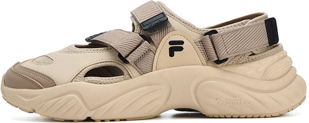 FILA FUSION Conch Sandals 'Beige Black' T12M321401FMA Buy FILA FUSION Conch Sandals 'Beige Black' T12M321401FMA