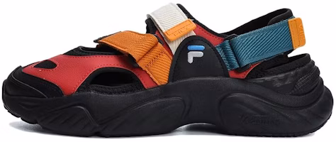 FILA FUSION Conch Sandals Multi 'Black' T12M321401FAB FILA FUSION Conch Sandals Multi 'Black' T12M321401FAB