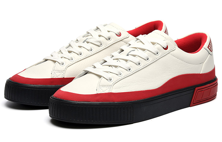 Order 휠라 퓨전 코트 로우탑 스니커즈 화이트/레드 F12M134331FSW