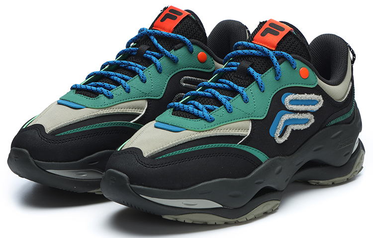FILA FUSION Daddy Shoes 'Black Green' 圖 2