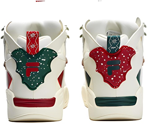 FILA FUSION 斐樂潮牌 Desperado Xmas 減震防滑耐磨 高幫 籃球鞋 白紅 Shop FILA FUSION 斐樂潮牌 Desperado Xmas 減震防滑耐磨 高幫 籃球鞋 白紅
