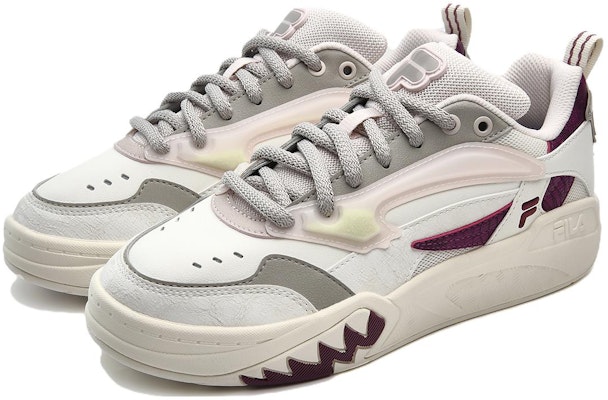 FILA FUSION Desperado Low Top Skate Shoes 'White Grey Red' T12W333203FSD Order FILA FUSION Desperado Low Top Skate Shoes 'White Grey Red' T12W333203FSD