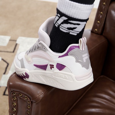 FILA FUSION Desperado Low Top Skate Shoes 'White Grey Red' T12W333203FSD Sizing FILA FUSION Desperado Low Top Skate Shoes 'White Grey Red' T12W333203FSD