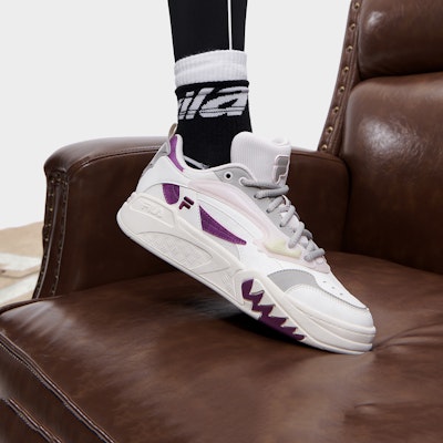 FILA FUSION Desperado Low Top Skate Shoes 'White Grey Red' T12W333203FSD Cheap FILA FUSION Desperado Low Top Skate Shoes 'White Grey Red' T12W333203FSD