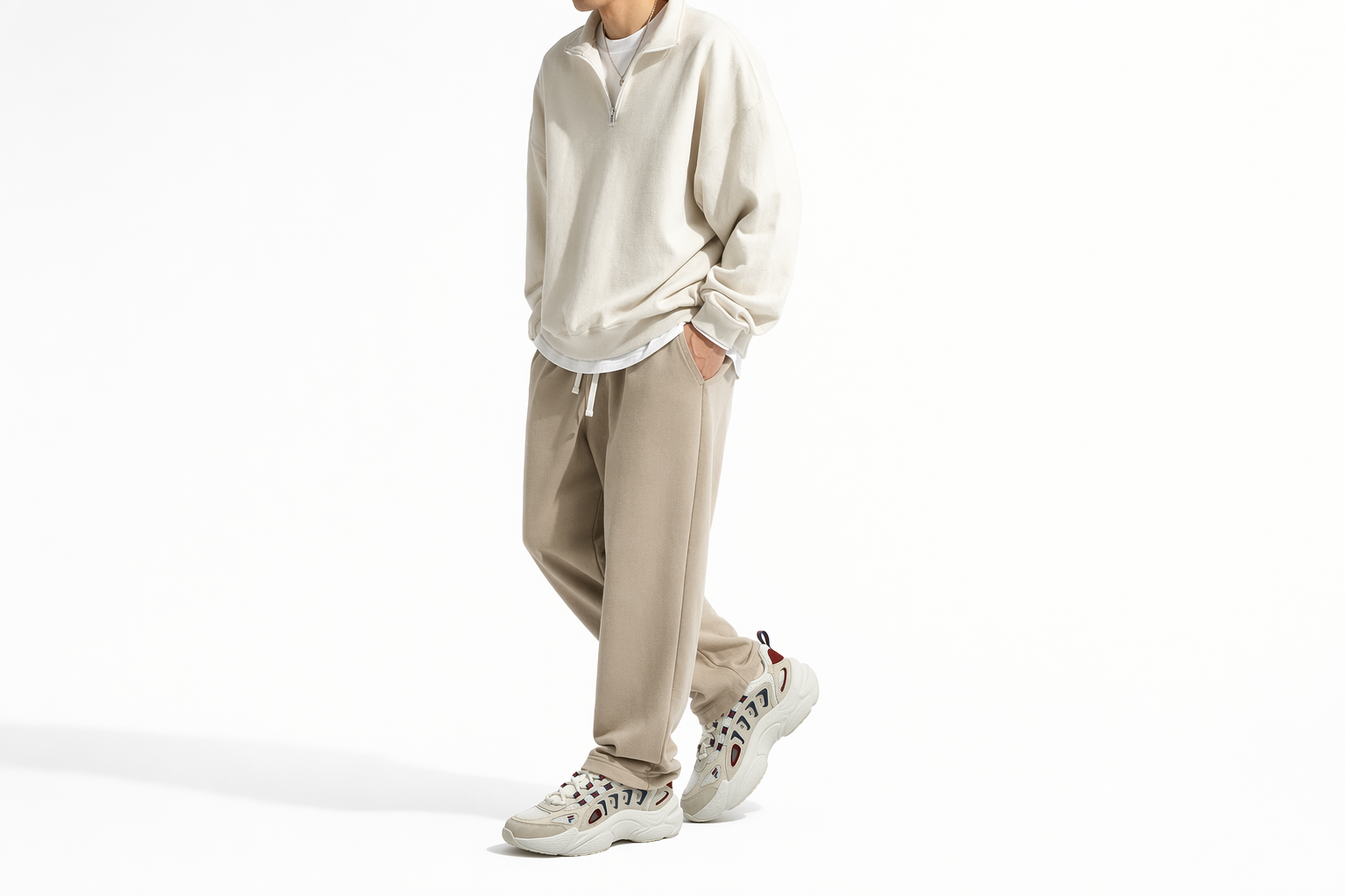 Order FILA FUSION斐樂潮牌 舒適百搭 防滑耐磨 低幫 老爹鞋 男款 白色