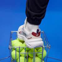 Sizing FILA FUSION斐樂潮牌 舒適百搭 防滑耐磨 低幫 老爹鞋 男款 白色