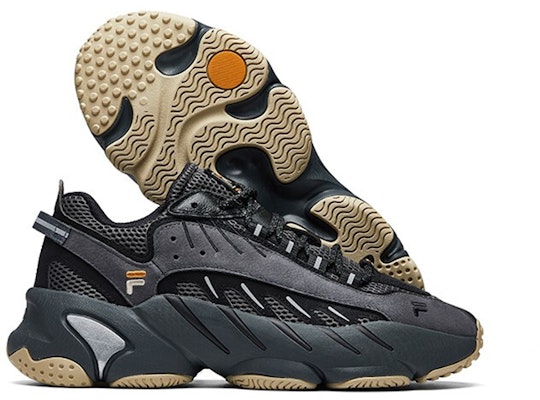 FILA FUSION Fila Ade 'Kelabu Gelap Hitam' T12M011108FDB Details for FILA FUSION Fila Ade 'Kelabu Gelap Hitam' T12M011108FDB