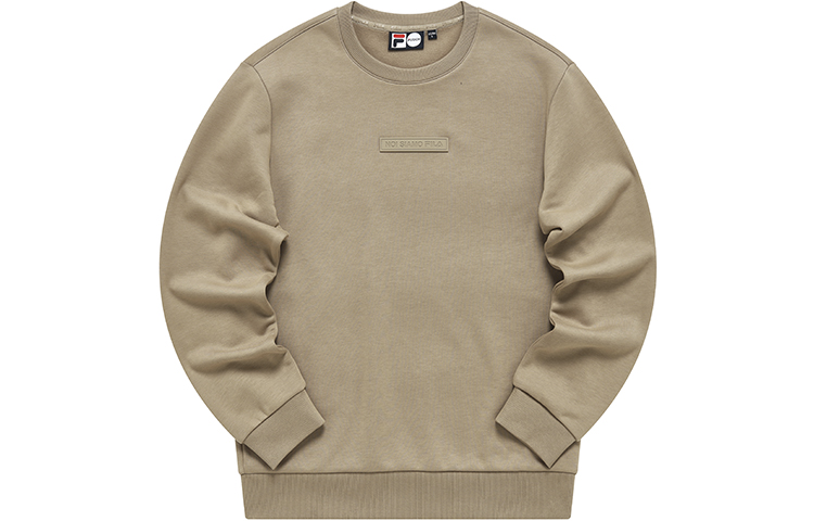FILA FUSION Fleece Pullover Casual Sweatshirt Light Khaki T81M941225A-LK