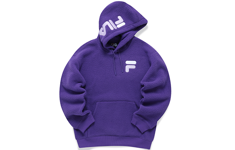 Order FILA Fusion 男女款刷毛連帽上衣 冬季穿搭 Logo印花 T11U146201FPU