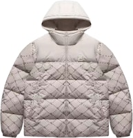 FILA FUSION FOB Casual Loose Fit Hooded Down Jacket Beige Unisex T11U443904F-LK FILA FUSION FOB Casual Loose Fit Hooded Down Jacket Beige Unisex T11U443904F-LK