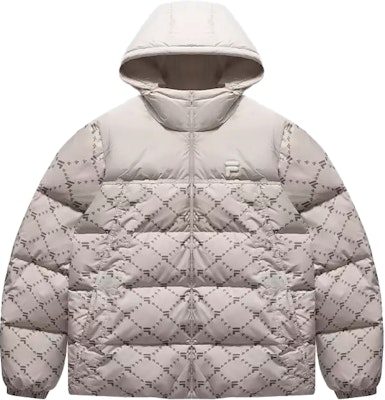 FILA FUSION FOB Casual Loose Fit Hooded Down Jacket Beige Unisex T11U443904F-LK Order FILA FUSION FOB Casual Loose Fit Hooded Down Jacket Beige Unisex T11U443904F-LK