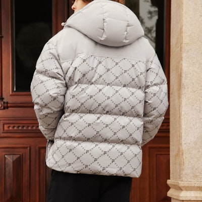 FILA FUSION FOB Casual Loose Fit Hooded Down Jacket Beige Unisex T11U443904F-LK Purchase FILA FUSION FOB Casual Loose Fit Hooded Down Jacket Beige Unisex T11U443904F-LK