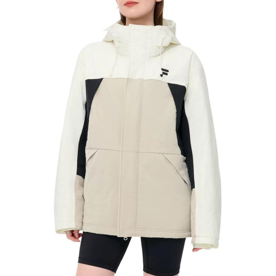 FILA Fusion FOB Series Casual Loose Fit Hooded Colorblock Jacket Pink/Ink White. T11U443902F-BG 圖 4