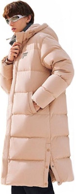 FILA FUSION FOB系列防风保暖长款羽绒服 男女同款 暖棕色 T11U343905F-BN Shop FILA FUSION FOB系列防风保暖长款羽绒服 男女同款 暖棕色 T11U343905F-BN