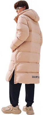 FILA FUSION FOB系列防风保暖长款羽绒服 男女同款 暖棕色 T11U343905F-BN Details for FILA FUSION FOB系列防风保暖长款羽绒服 男女同款 暖棕色 T11U343905F-BN