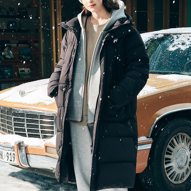 Shop FILA Fusion FOB Unisex Black Windproof Warm Down Jacket Casual Fashion Style T11U443903F