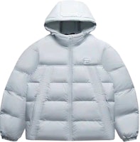 FILA FUSION Fusion Life Loose Hooded Zip Windproof Down Jacket Grey T11U443905F-GY FILA FUSION Fusion Life Loose Hooded Zip Windproof Down Jacket Grey T11U443905F-GY