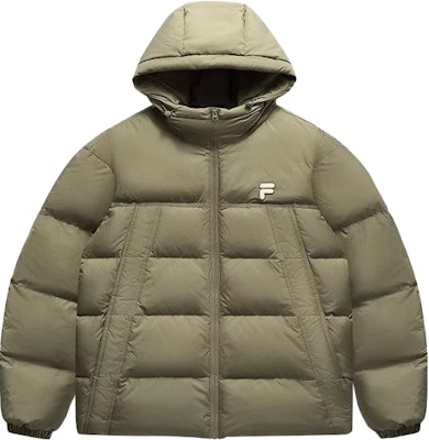 FILA FUSION Hooded Puffer Jacket Green - Casual, Windproof, Warm Winter Wear. T11U443905F-KK Order FILA FUSION Hooded Puffer Jacket Green - Casual, Windproof, Warm Winter Wear. T11U443905F-KK