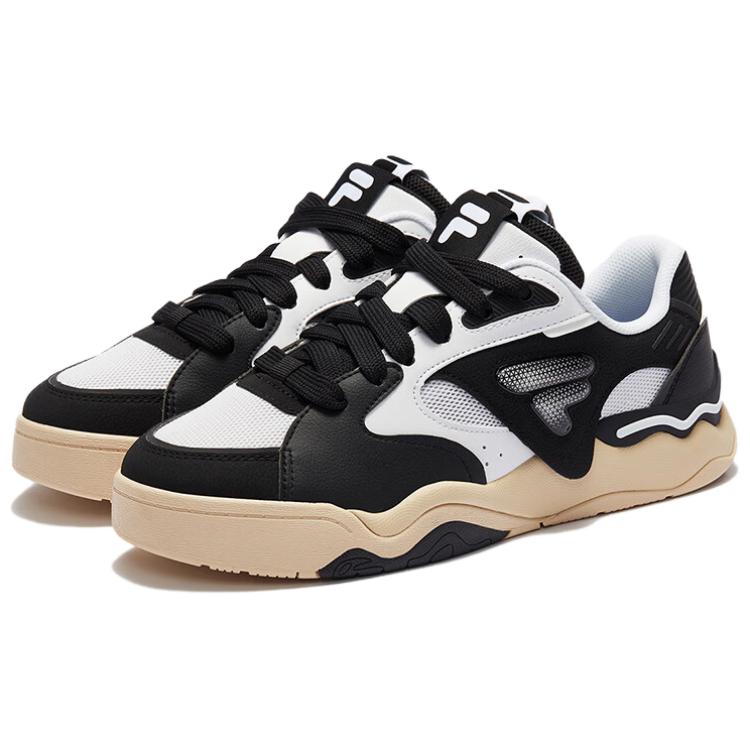 Lookbook FILA FUSION斐樂潮牌 KICK 舒適經久 防滑耐磨 低筒 生活休閒鞋 男款 黑白色