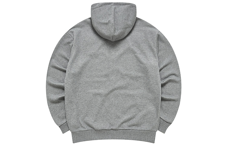 FILA FUSION Knit Hoodie Jacket Unisex Big Letter Design Light Black Gray T11U235501F-MG 圖 3