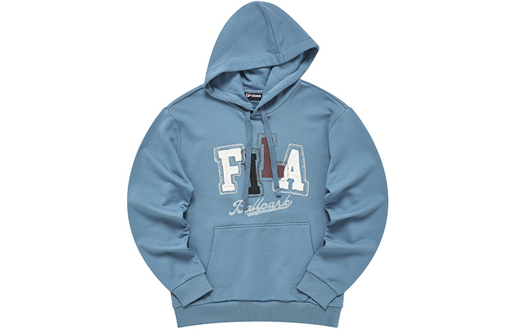 Order FILA FUSION 藍色簡約字母Logo針織連帽衫 T11M242206FDB