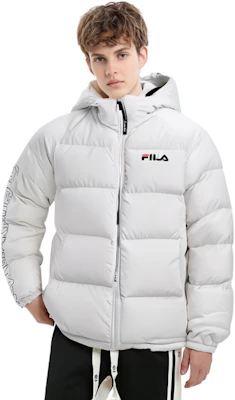 FILA FUSION字母印花宽松款羽绒夹克白色冬季男女同款. T11U141906FWT Purchase FILA FUSION字母印花宽松款羽绒夹克白色冬季男女同款. T11U141906FWT