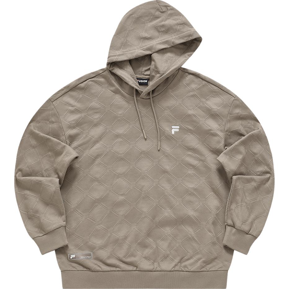 FILA Fusion Life Knit Loose Fit Hoodie - Brown T11M345205F-BN