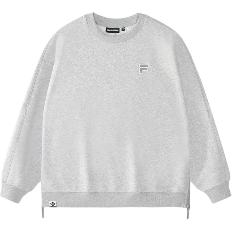FILA Fusion Life Oversized Fleece Pullover Sweatshirt - Cloudy Gray T11U433203F-MG