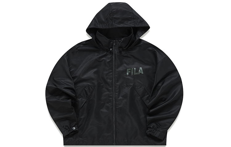 FILA Fusion Lightweight Hooded Jacket Black Casual Sportswear T81M216750F-BK 圖 2