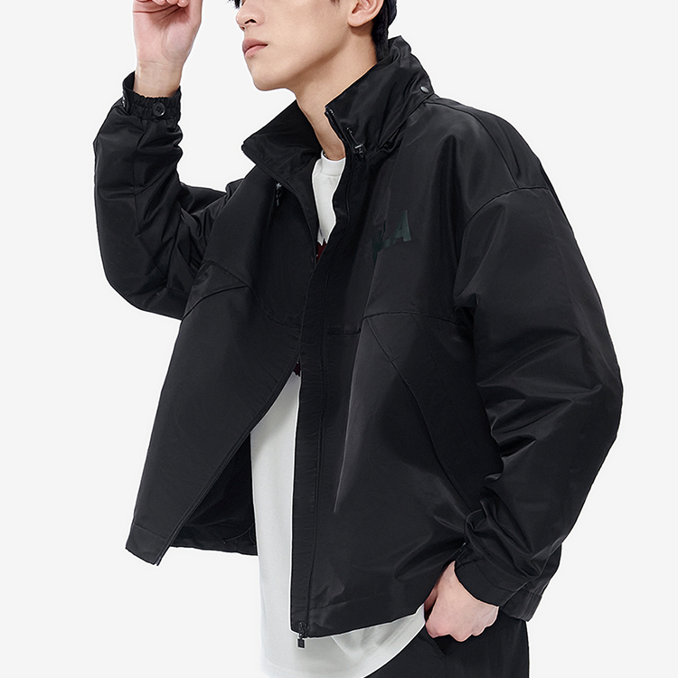 FILA Fusion Lightweight Hooded Jacket Black Casual Sportswear T81M216750F-BK 圖 6