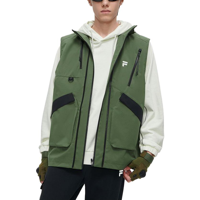 FILA FUSION Logo Colorblock Relaxed Fit Jacket Two-Piece Set - Cold Lime Green T11M341701F-GN 圖 3