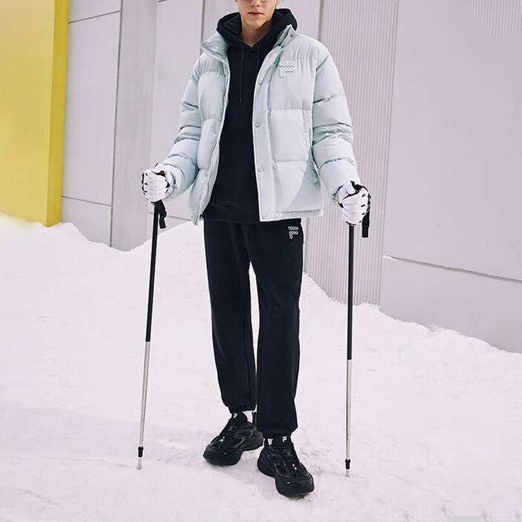 FILA FUSION Logo Insulated Windproof Down Jacket Unisex - Xiangfei Grey. T11U343904F-GY 圖 3