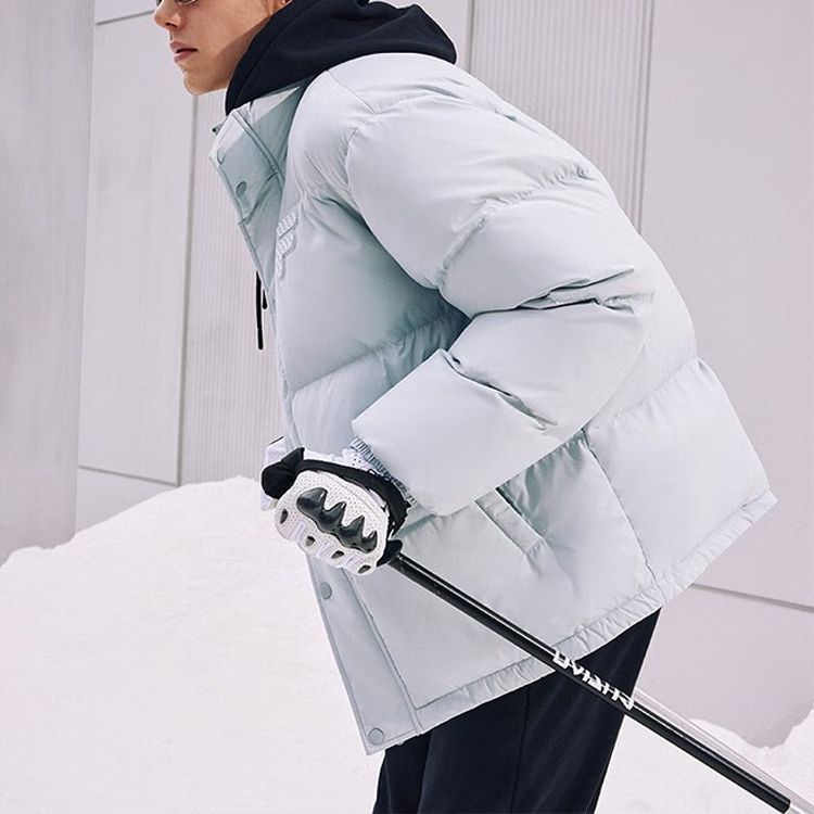 FILA FUSION Logo Insulated Windproof Down Jacket Unisex - Xiangfei Grey. T11U343904F-GY 圖 5