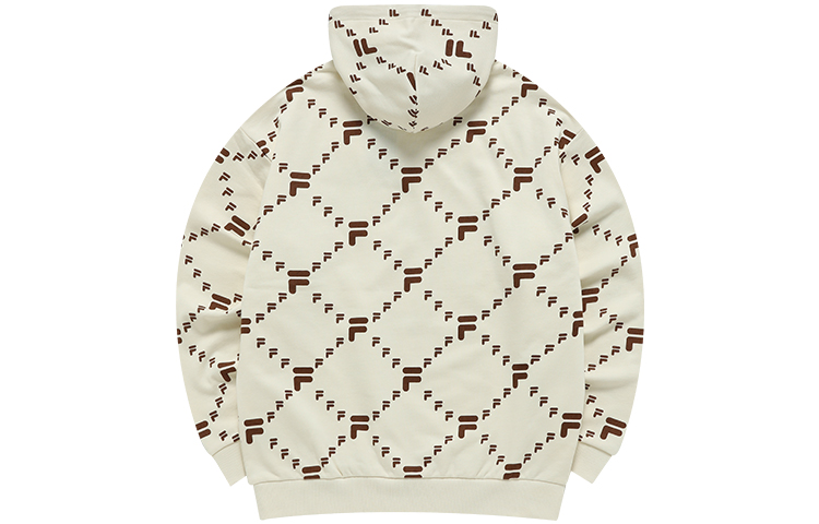 Lookbook FILA FUSION 復古白男女連帽衛衣 休閒街頭潮流款 T11U216205FIV