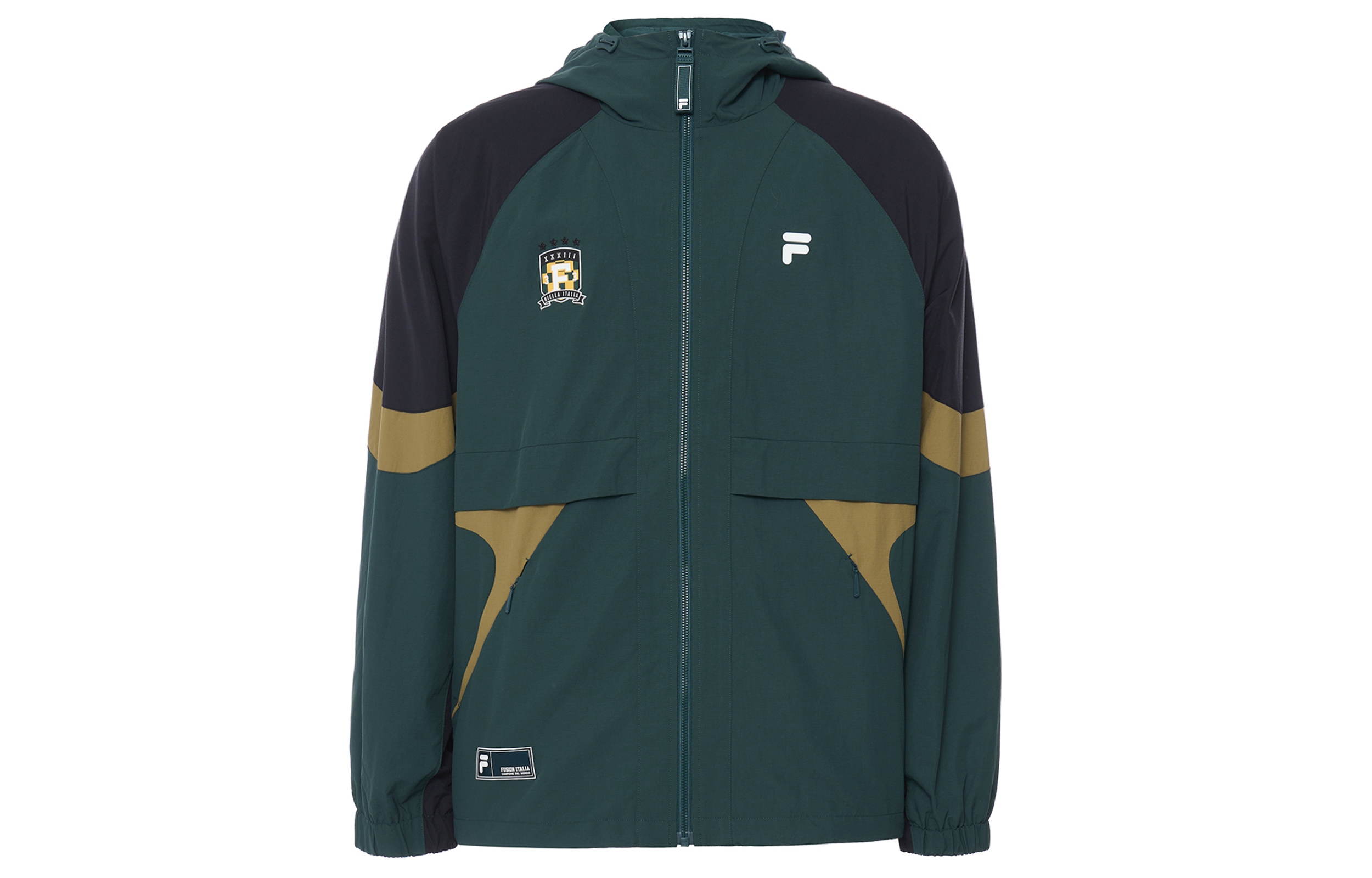 FILA Fusion Loose Fit Uniform Jacket Dark Green Trendy Athletic Wear T11M415701F-GN
