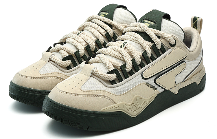 Order FILA FUSION斐樂潮牌 舒適百搭 防滑耐磨 低幫 板鞋 男款 米色