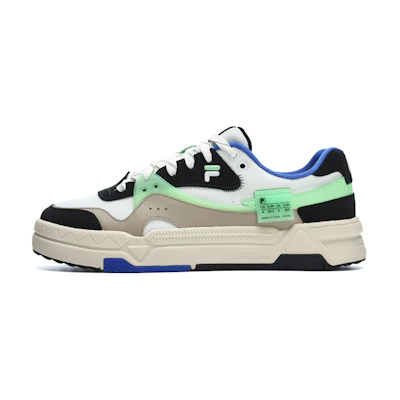 FILA FUSION Classic Skate Shoes 'Black White Blue'