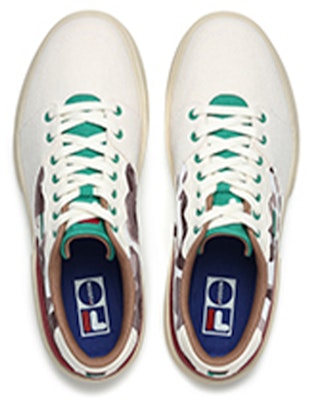 FILA FUSION Lifestyle Skate Shoes 'White Brown' T12M228211FGB Lookbook FILA FUSION Lifestyle Skate Shoes 'White Brown' T12M228211FGB
