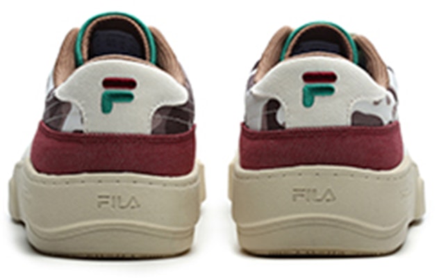 FILA FUSION Lifestyle Skate Shoes 'White Brown' T12M228211FGB Shop FILA FUSION Lifestyle Skate Shoes 'White Brown' T12M228211FGB