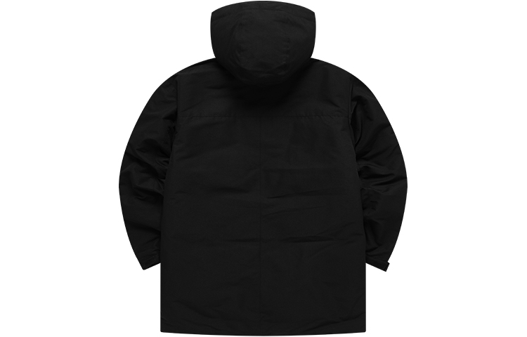 Lookbook FILA Fusion Multi-Pocket Hooded Down Parka Jacket Deep Black. T11M141905F-BK