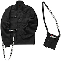 FILA FUSION Multi-Pocket Utility Jacket Black T11M013703F-BK FILA FUSION Multi-Pocket Utility Jacket Black T11M013703F-BK