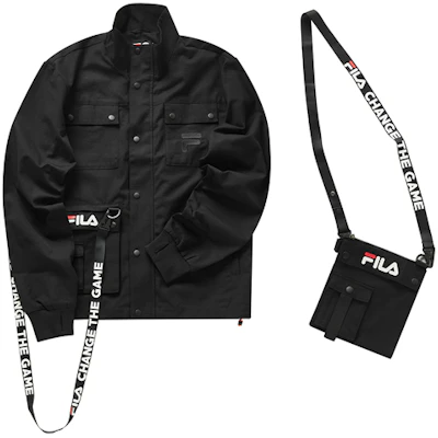 FILA FUSION Jaket Utiliti Multi-Poket Hitam T11M013703F-BK Order FILA FUSION Jaket Utiliti Multi-Poket Hitam T11M013703F-BK