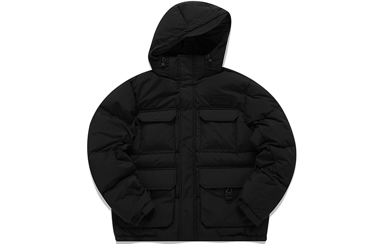 FILA Fusion Multi-Pocket Warm Down Jacket - Deep Black. T11M143912F-BK 圖 2