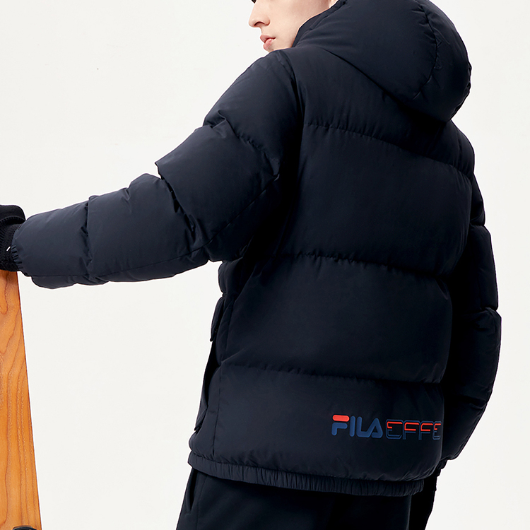 FILA Fusion Multi-Pocket Warm Down Jacket - Deep Black. T11M143912F-BK 圖 5