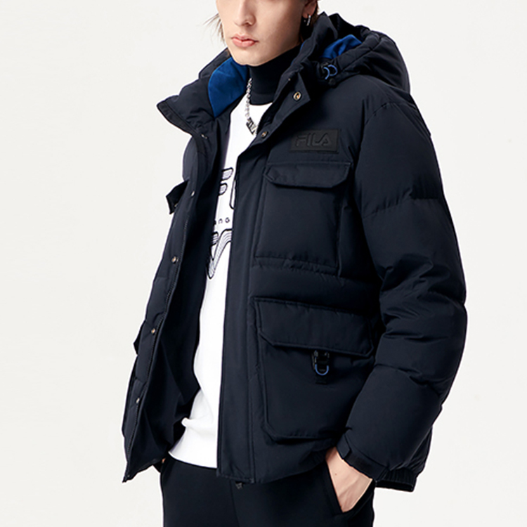 FILA Fusion Multi-Pocket Warm Down Jacket - Deep Black. T11M143912F-BK 圖 7