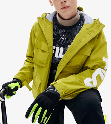 FILA Fusion 户外多口袋连帽梭织夹克 亮青绿色 T11M211708FGN Details for FILA Fusion 户外多口袋连帽梭织夹克 亮青绿色 T11M211708FGN