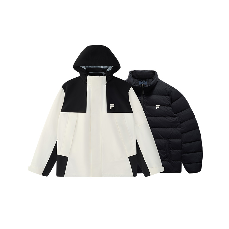 FILA Fusion Outdoor Water-Repellent Thermal Down Jacket White T11U443908F-WT