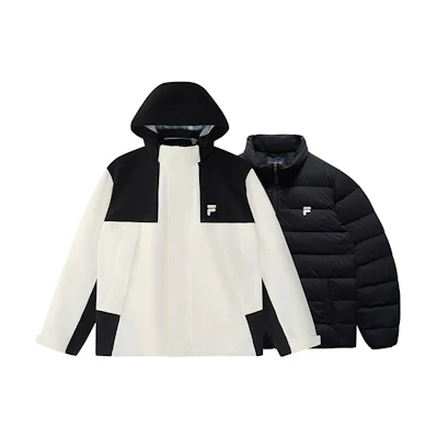 FILA Fusion Outdoor Water-Repellent Thermal Down Jacket White T11U443908F-WT