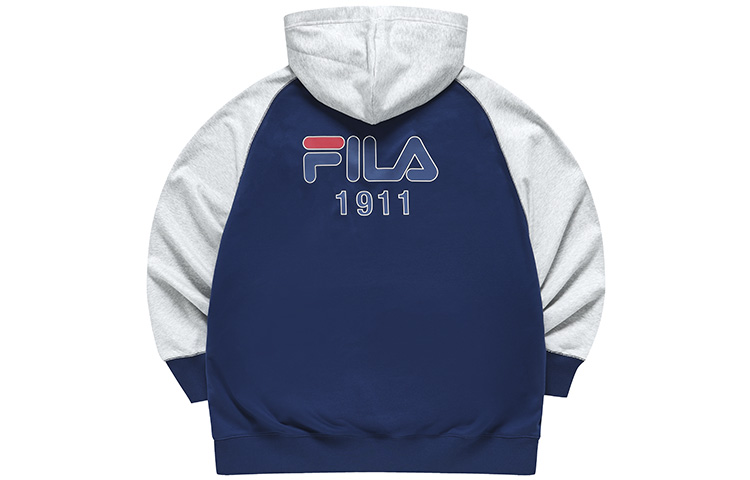FILA Fusion Oversized Casual Hoodie with Embroidered Logo in Blue T11M317204F-NV 圖 3
